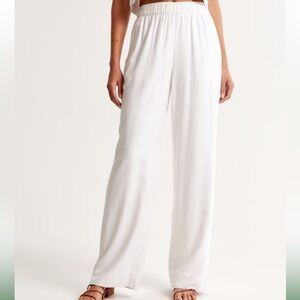 Abercrombie White Linen Pants